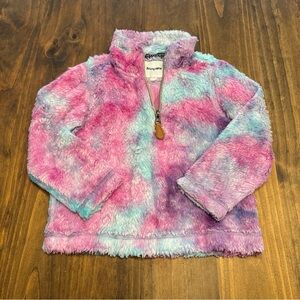 Prissy Jane Tie Dye Toddler 2-3t Sherpa Pullover